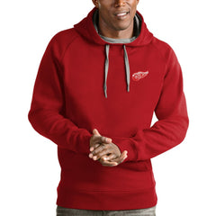 Detroit Red Wings Antigua Team Victory Pullover Hoodie
