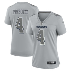 NFL Dallas Cowboys Dak Prescott Women's Atmosphere Fashion Game Jersey