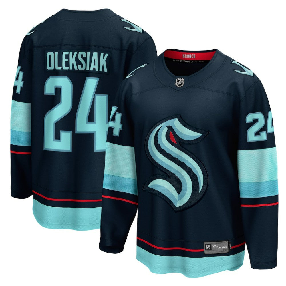 Jamie Oleksiak Seattle Kraken Fanatics Home Breakaway Player Jersey