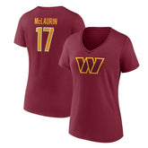 NFL Washington Commanders Terry McLaurin Women's Player Icon Name & Number V-Neck T-Shirt