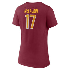 NFL Washington Commanders Terry McLaurin Women's Player Icon Name & Number V-Neck T-Shirt