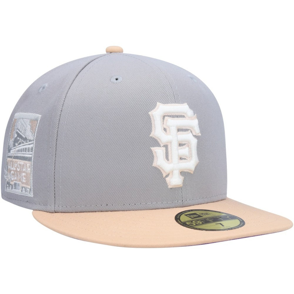 San Francisco Giants 2007 MLB All-Star Game Purple Undervisor 59FIFTY Fitted Hat - Gray/Peach | New Era