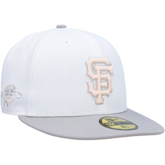 San Francisco Giants 2002 World Series Side Patch Undervisor 59FIFTY Fitted Hat - White/Gray | New Era
