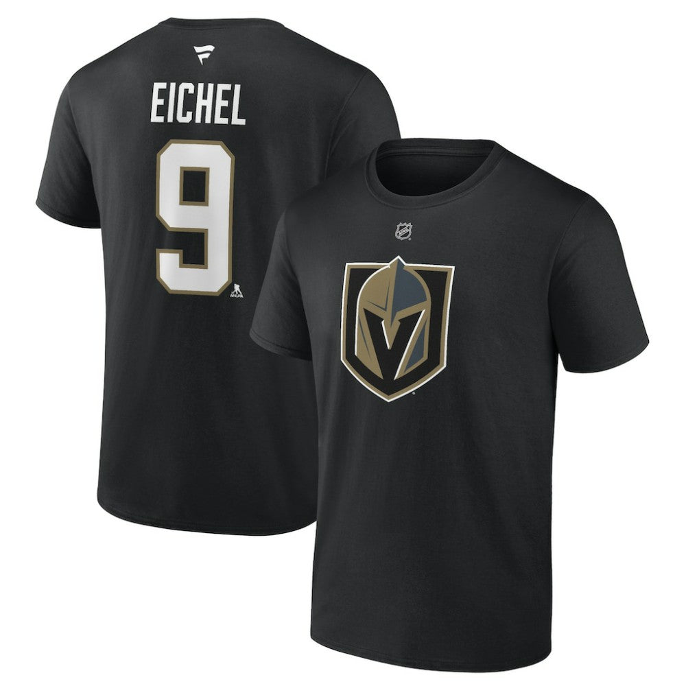 Jack Eichel Vegas Golden Knights Fanatics Authentic Stack Name & Number T-Shirt