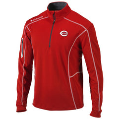 Cincinnati Reds Shotgun Omni-Wick Quarter-Zip Pullover Jacket - Red | Columbia