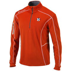 Houston Astros Shotgun Omni-Wick Quarter-Zip Pullover Jacket - Orange | Columbia