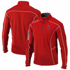 Los Angeles Angels Shotgun Omni-Wick Quarter-Zip Pullover Jacket - Red | Columbia