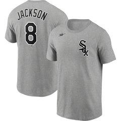 Bo Jackson Chicago White Sox Cooperstown Collection Name & Number T-Shirt - Heathered Gray | Nike