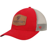 Washington Nationals Rawhide Trucker Snapback Hat - Red/Natural | 47 brand