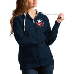 New York Islanders Antigua Women's Victory Full-Zip Hoodie