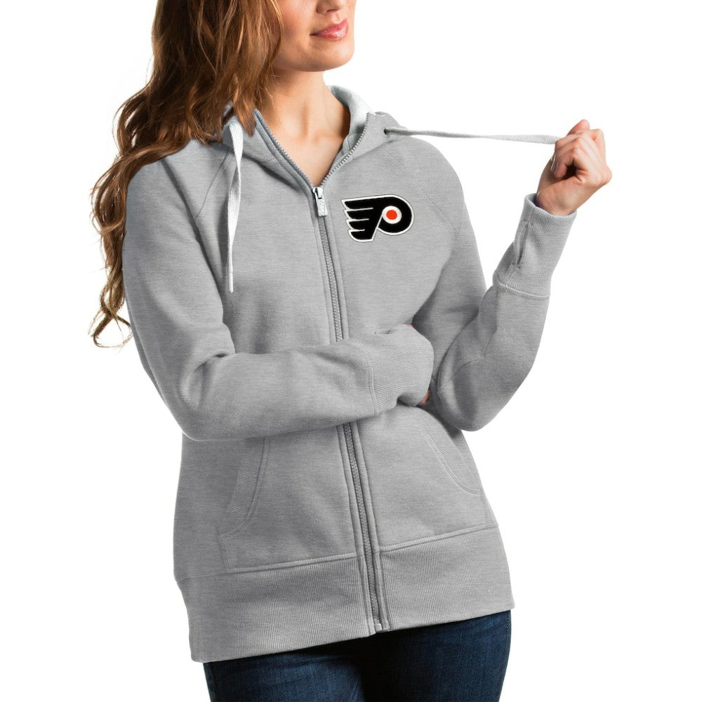 Philadelphia Flyers Antigua Women's Victory Full-Zip Hoodie