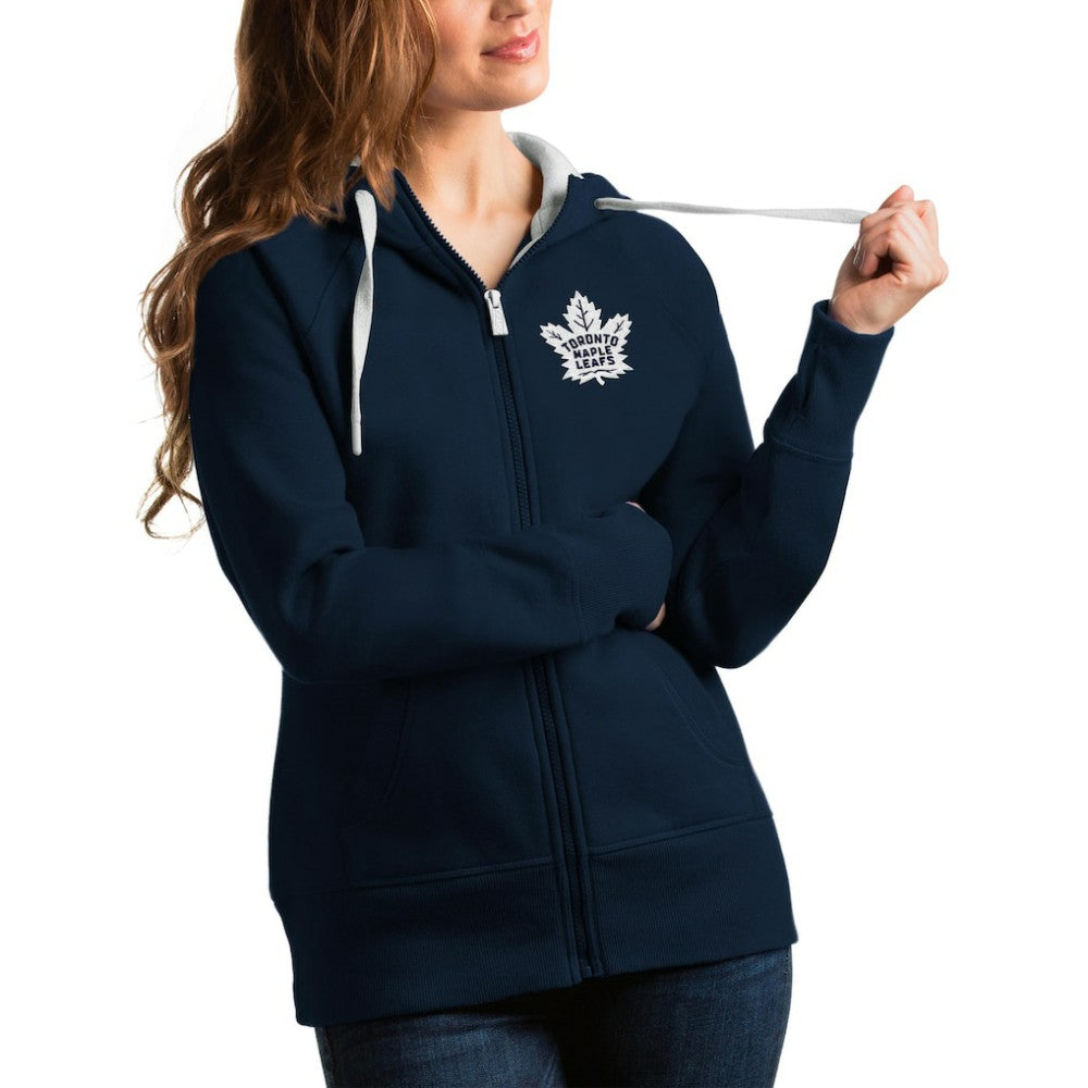 Toronto Maple Leafs Antigua Women's Victory Full-Zip Hoodie