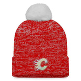 Calgary Flames Fanatics Women's Glimmer Cuffed Knit Hat with Pom
