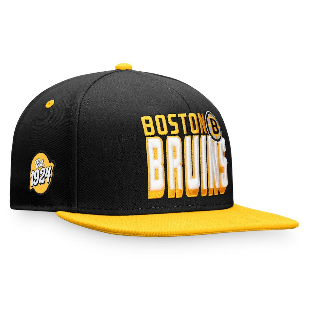 Boston Bruins Fanatics Heritage Retro Two-Tone Snapback Hat