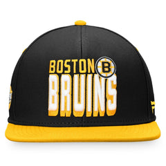 Boston Bruins Fanatics Heritage Retro Two-Tone Snapback Hat
