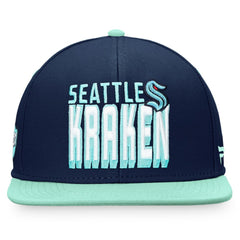 Seattle Kraken Fanatics Heritage Retro Two-Tone Snapback Hat