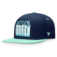 Seattle Kraken Fanatics Heritage Retro Two-Tone Snapback Hat