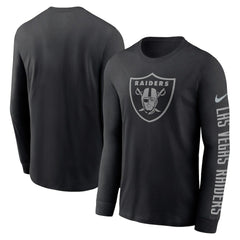 NFL Las Vegas Raiders RFLCTV Name and Logo T-Shirt