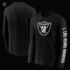 NFL Las Vegas Raiders RFLCTV Name and Logo T-Shirt