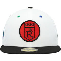 Kansas City Royals Primary Eye 59FIFTY Fitted Hat - White/Black | New Era