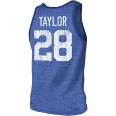 NFL Indianapolis Colts Jonathan Taylor Majestic Threads Player Name & Number Tri-Blend Tank Top
