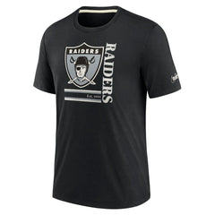 NFL Las Vegas Raiders Wordmark Logo Tri-Blend T-Shirt