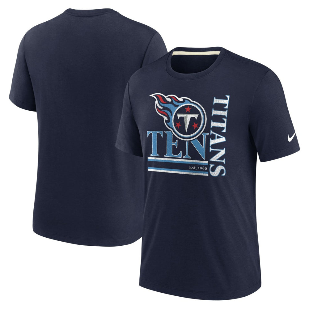 NFL Tennessee Titans Wordmark Logo Tri-Blend T-Shirt
