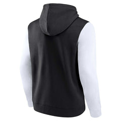 Brooklyn Nets Attack Colorblock Pullover Hoodie - Black/White | Fanatics outlet
