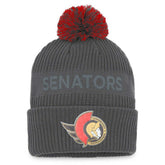 Ottawa Senators Fanatics Authentic Pro Home Ice Cuffed Knit Hat with Pom