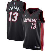 Bam Adebayo Miami Heat Unisex Swingman Jersey - Icon Edition - Black | Nike for sale