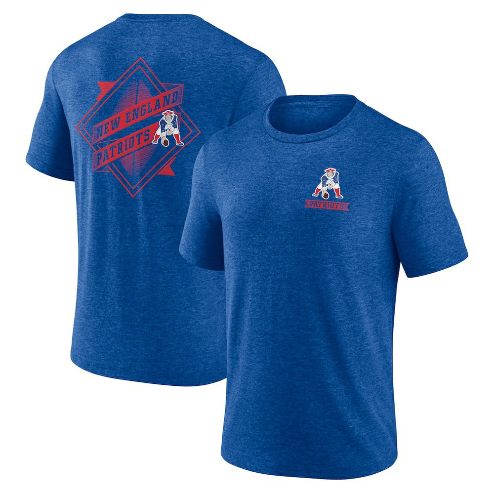 NFL New England Patriots Diamond Scroll Tri-Blend T-Shirt