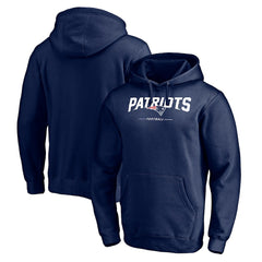 NFL New England Patriots Logo Team Lockup Fitted Pullover Hoodie