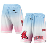 Boston Red Sox Pro Standard Team Logo Pro Ombre Shorts - Blue/Pink