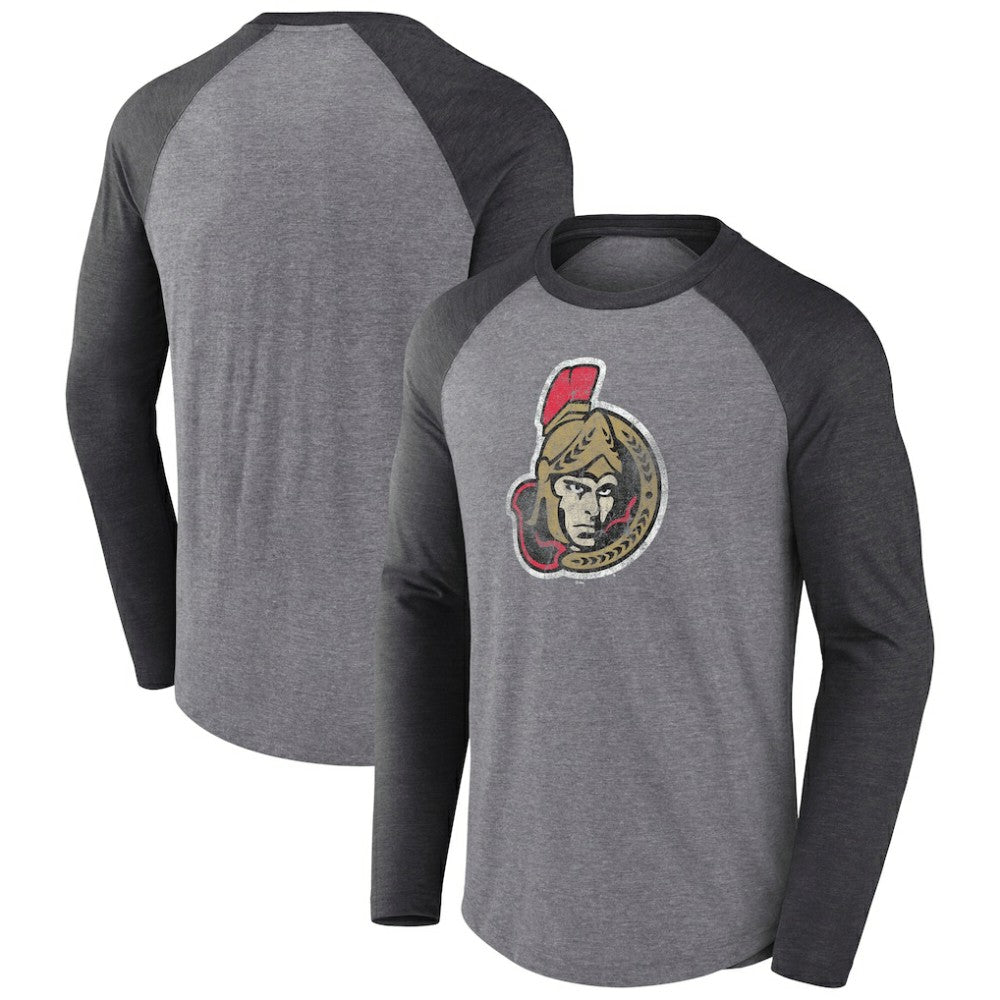 Ottawa Senators Fanatics Special Edition Long Sleeve Tri-Blend Raglan T-Shirt