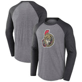 Ottawa Senators Fanatics Special Edition Long Sleeve Tri-Blend Raglan T-Shirt