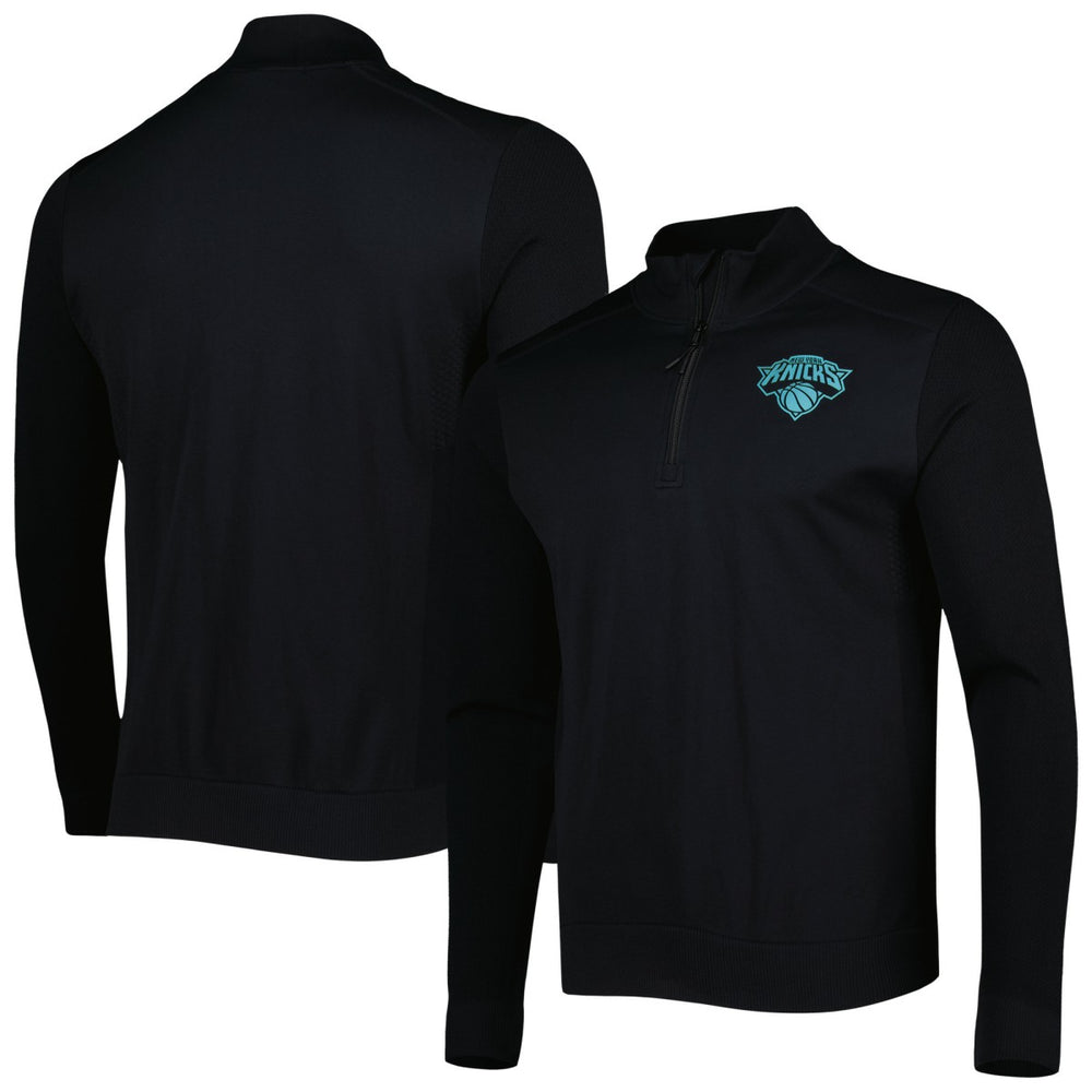 New York Knicks Levelwear Nano Engineered Knit Fabric Quarter-Zip Jacket - Black for sale