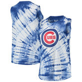 Chicago Cubs Touch Women's Money Ball Tie-Dye Tank Top - Royal