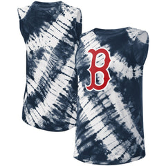 Boston Red Sox Touch Women's Money Ball Tie-Dye Tank Top - Navy