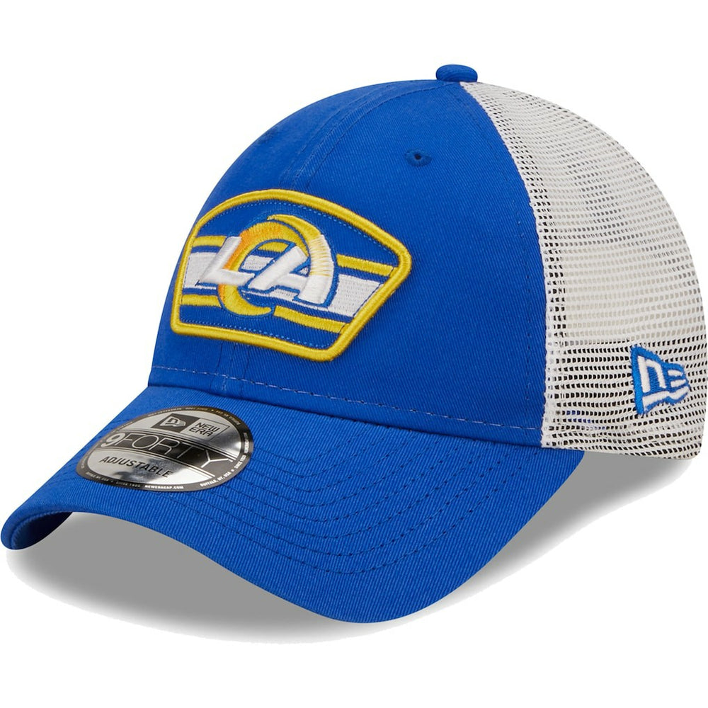 NFL Los Angeles Rams Logo Patch Trucker 9FORTY Snapback Hat