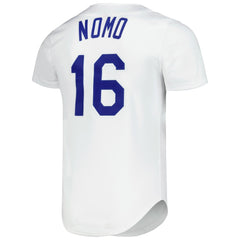 Hideo Nomo Los Angeles Dodgers Cooperstown Collection Authentic Jersey - White | Mitchell & Ness