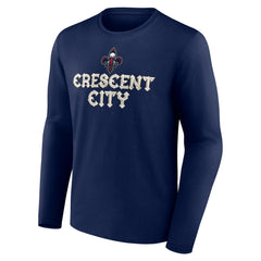 New Orleans Pelicans Tip-Off Long Sleeve T-Shirt - Navy for sale