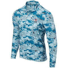 Toronto Blue Jays Digital Camo Performance Quarter-Zip Pullover Jacket - Royal