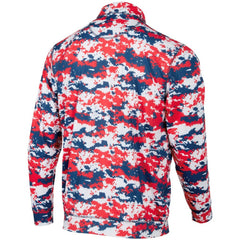 Washington Nationals Digital Camo Performance Quarter-Zip Pullover Jacket - Red