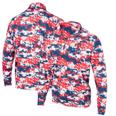 Texas Rangers Digital Camo Performance Quarter-Zip Pullover Jacket - Red