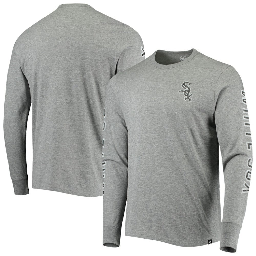 Chicago White Sox Team Long Sleeve T-Shirt - Heathered Gray | 47 brand