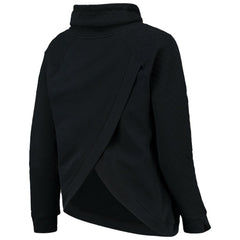 Chicago Cubs Levelwear Women's Vega Funnel Neck Raglan Pullover Sweatshirt - Black