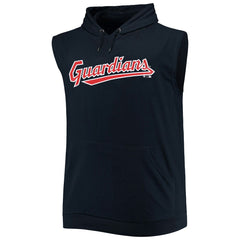 Cleveland Guardians Jersey Muscle Sleeveless Pullover Hoodie - Navy