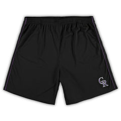 Colorado Rockies Big & Tall Mesh Shorts - Black