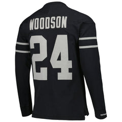 NFL Las Vegas Raiders Charles Woodson Oakland Raiders Retired Player Name & Number Long Sleeve Top