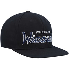 Washington Wizards Hardwood Classics Script 2.0 Snapback Hat - Black | Mitchell & Ness online